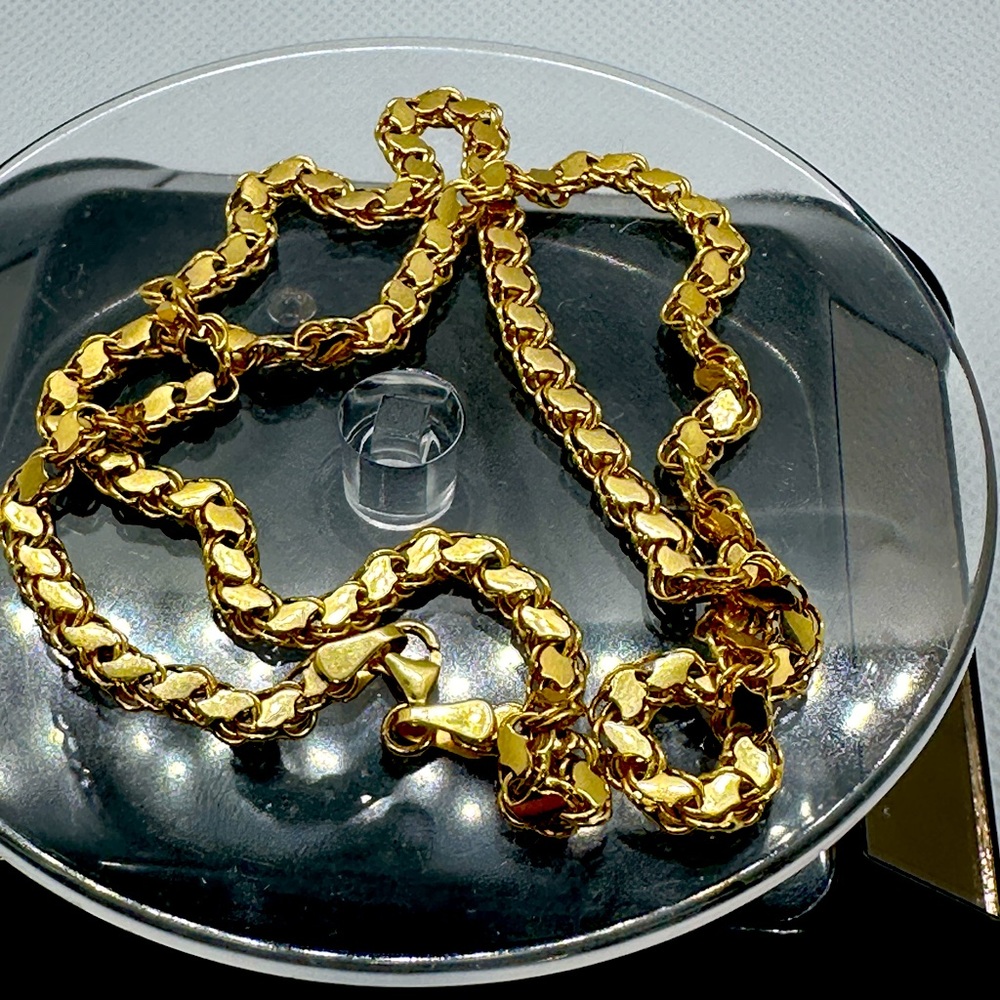 Real 18k gold necklace sold